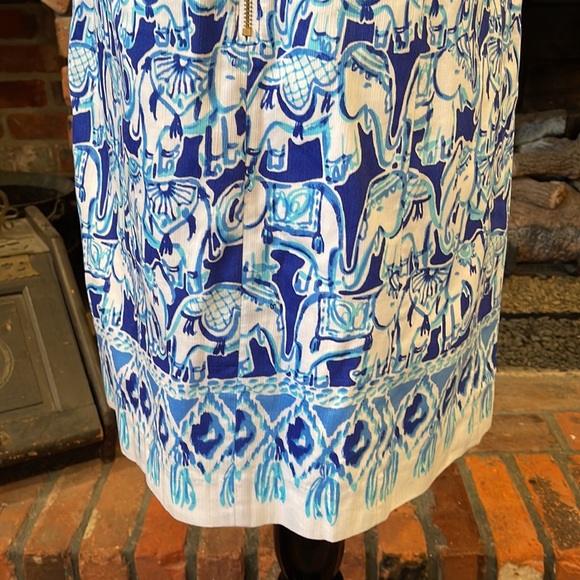 Lilly Pulitzer Cathy Shift Dress in Get Trunky print size 6 in bomber blue - Picture 5 of 11